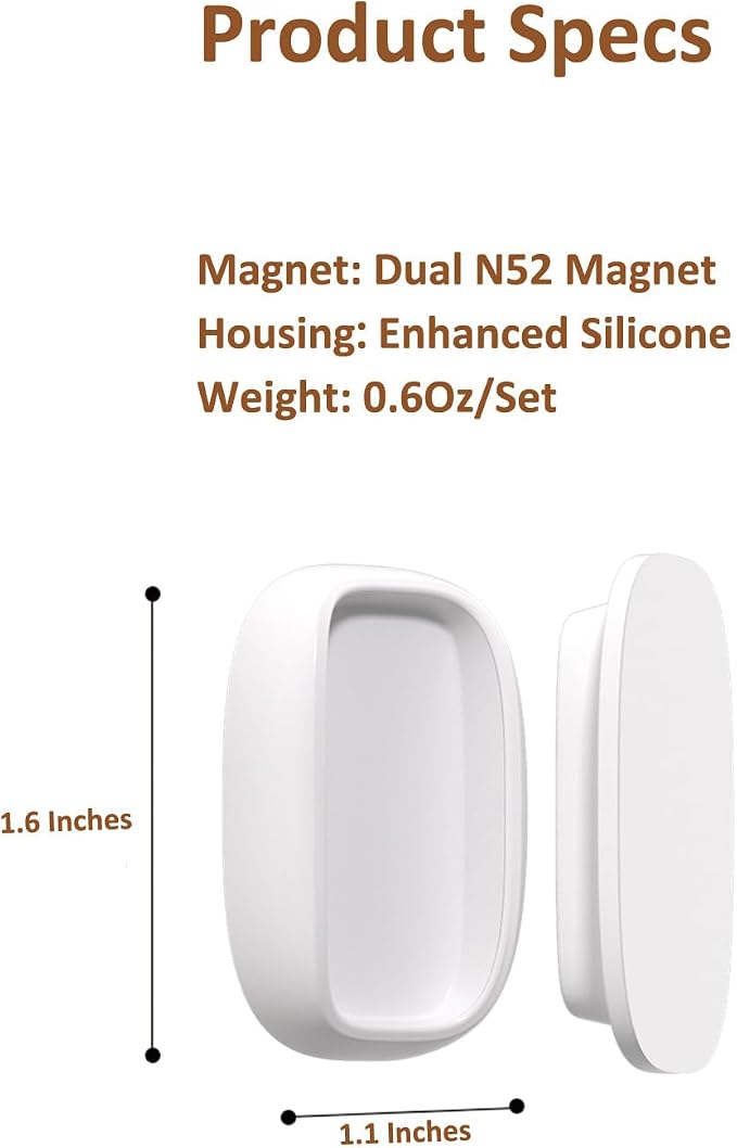 Tiizze 5 Pack Upgraded Magnetic Remote Control Holder Wall Mount - Image 7
