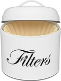 Coffee Filter Holder, Round CoffeeFilter Container by CORTNK
