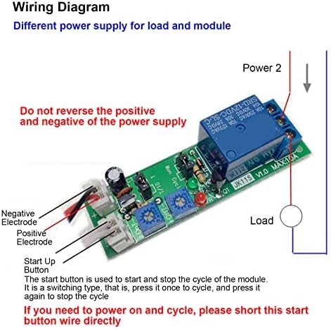 Adjustable Timer Relay Module DC 5V-24V Cycle Delay - Image 3