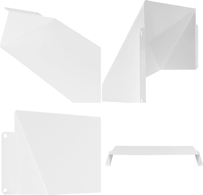 Repa Market 10 x 3 Inch White Galvanized Steel Vent Cover - Image 7