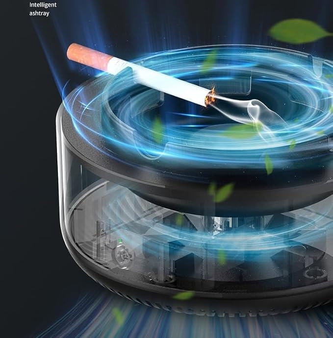 Indoor Smart Purified Smoke-free ashtray, 2 in 1 Air Purifier Multifunctional - Image 9