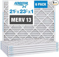 Aerostar 21 1/2x23 3/8x1 MERV 13 Pleated Air Filter, AC Furnace Air Filter by AirFiltersDelivered