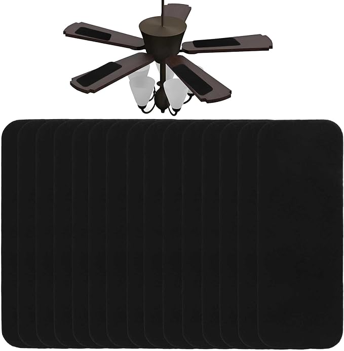 Zorfeter 15 PCS Activated Ceiling Fan Filters, Easy-Stick Ceiling Fan Blade - Image 2