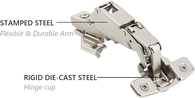 Silverline Self Closing Lazy Susan Corner Hinge Clip On 165 Angle Cabinet - Image 3