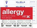 AIRx Filters 16x25x4 Air Furnace Filter MERV 11 Allergy, & Pet Dander, Pleated by AIRXFILTERSWICKEDCLEANAIR