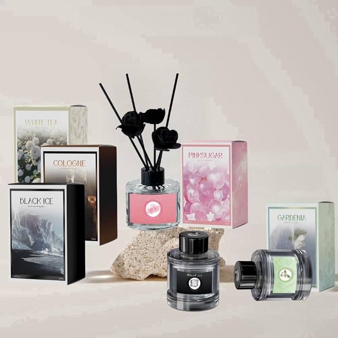 2Pcs Car Diffuser, Gardenia Car Fragrance Refill, 50ML Car Diffuser Perfume - Image 6