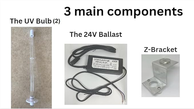 24VAC 14" Bulb UV Light Lamp for A/C HVAC Coil Systems - Image 3