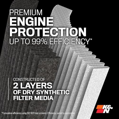 K&N Dryflow Lifetime Universal Clamp-On Air Filter: Dry Synthetic, Oil-Free: - Image 4
