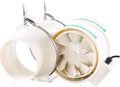 Exhaust Fan Mute Inline Duct Fan Bathroom Exhaust Fan Ventilation Equipment by Unknown