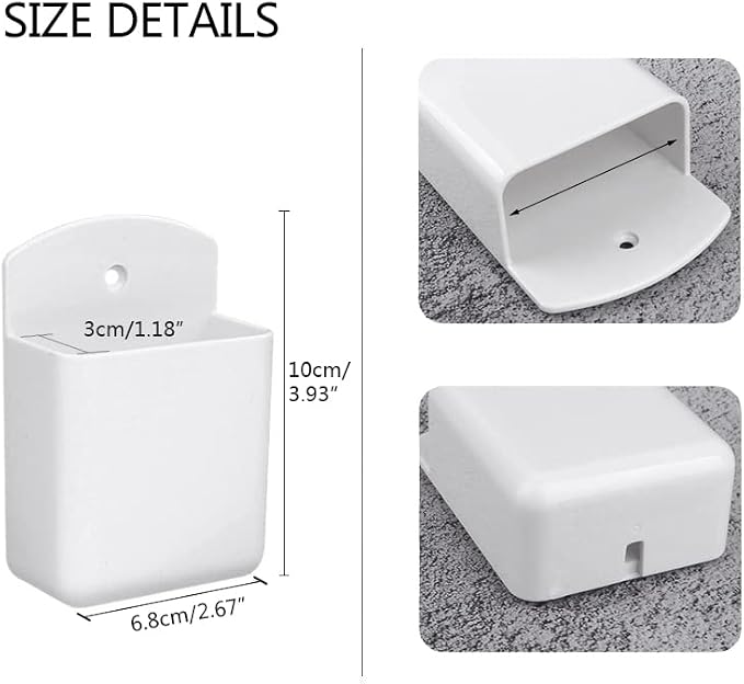 Wall Mount Remote Control Holder, Air-Conditioner Remote Tray TV Remote - Image 2