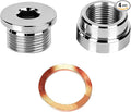 M18X1.5 Car Stepped Mounting Bung and Plugs, Stainless Steel Notched Style by Unknown