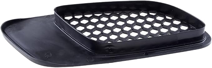1 Pair Car Front Bonnet Hood Vent Air Intake Cover Glossy Black, - Image 6