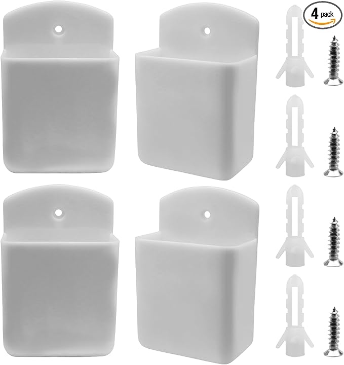 4pcs Remote Control Holder Wall Mount, Self Adhesive Pen Holder Storage by Unknown