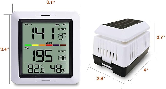 Ecowitt WH0290 Air Quality Monitor Meter PM2.5 Detector Indoor Outdoor - Image 7