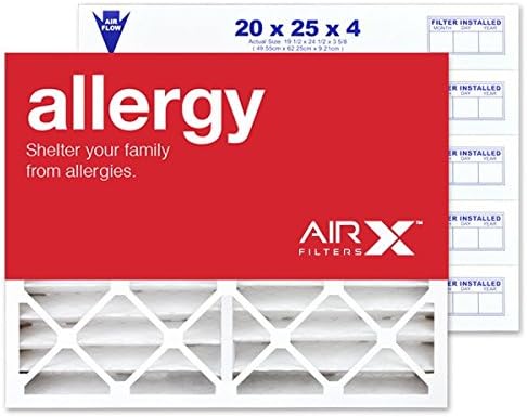 AIRx Filters 20x25x4 Air Furnace Filter MERV 11 Allergy, & Pet Dander, Pleated by AIRXFILTERSWICKEDCLEANAIR