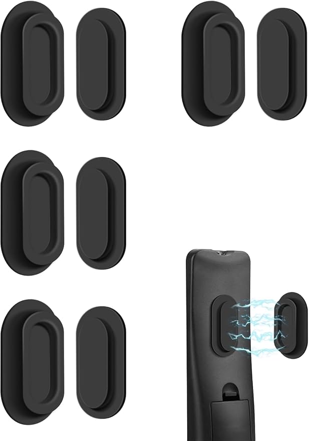 4 Pack Strong Magnetic Remote Control Holder, Self-Adhesive Silicone Remote by Unknown