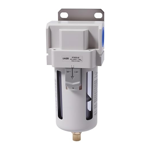 3/4 inch NPT Compressed Air Filter Manual Drain Regulator Brass Filter Element by beinkmake