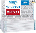 Aerostar 16 3/8x21 1/2x1 MERV 11 Pleated Air Filter, AC Furnace Air Filter by AirFiltersDelivered