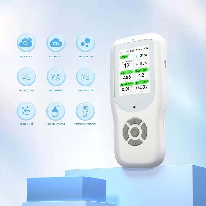 Air Quality Monitor Indoor, Handheld Air Quality Detector - Image 2