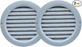 VENTS-US - 4" Round Plastic Vent Cover in Light Grey - Compatible with 4 Inch by VENTS-US