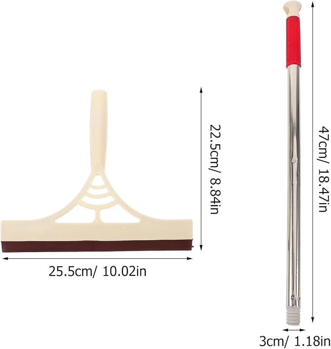 DOITOOL Multipurpose Window Scrubber and Squeegee Broom - Image 2