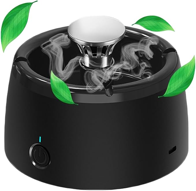 Smokeless Ashtray Smoke Removing Multifunctional 2 in 1 Air Purifier Portable by Eonthry