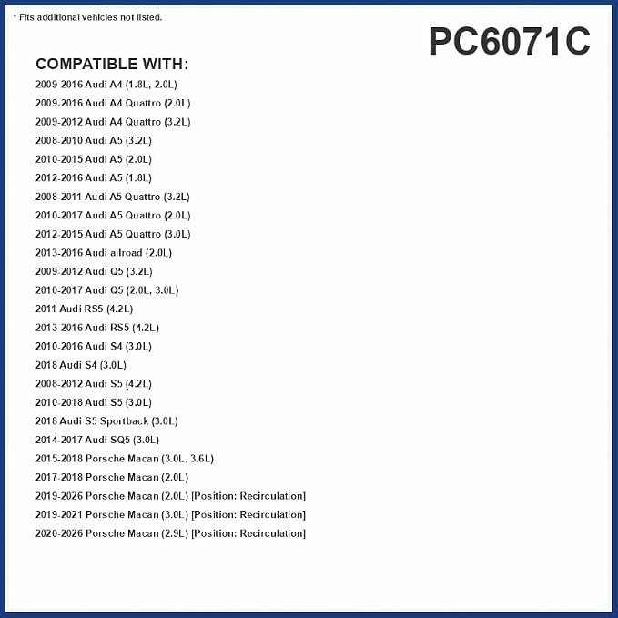 PG PC6071C Activated Charcoal Cabin Air Filter | Fits 2010-2017 Audi Q5 2.0L - Image 2