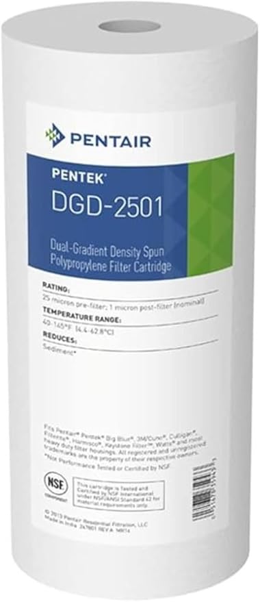 Pentair Pentek DGD-2501 Big Blue Water Filter, 10-Inch Whole House Sediment by PENTAIRPENTEK