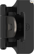 Amerock BPR8701FB | Cabinet Hinge | 1/4 inch Overlay Double Demountable | Matte by Amerock