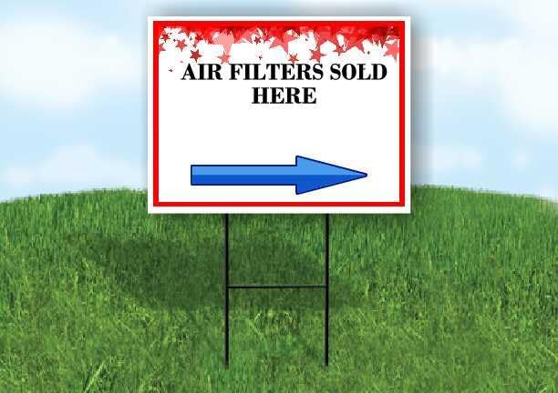 Air Filters Sold Here 4Th Of July American Flag Usa Patriotic Red Blue Stars by WorkHouseSigns