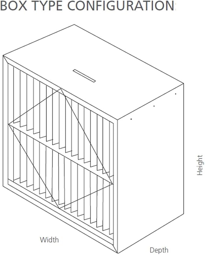 RIGID-PACK 24x24x12 Rigid Box Air Filter – MERV 14/95% ASHRAE HVAC Filter – - Image 7