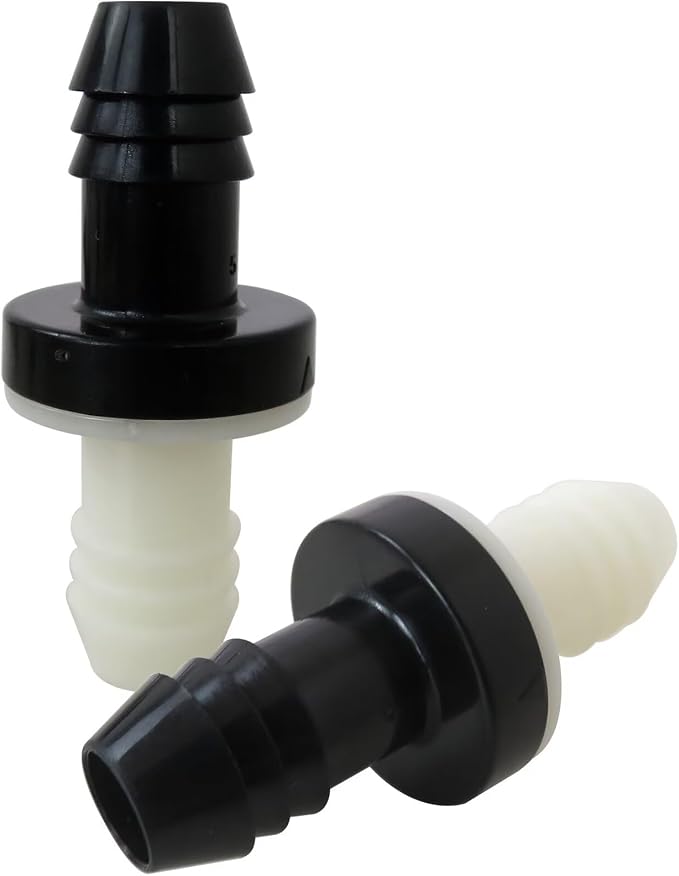 New 2-Pack Inline Vacuum Barbed One Way Check Valve, 3/8" 10mm Brake Booster - Image 2
