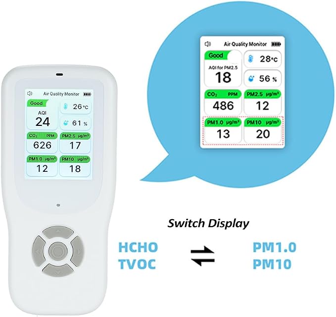 Air Quality Monitor Indoor, Handheld Air Quality Detector - Image 8