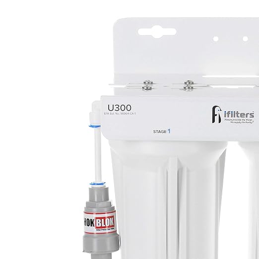 iFilters U300 3 Stage Under Sink Drinking Water Filtration System, High - Image 2