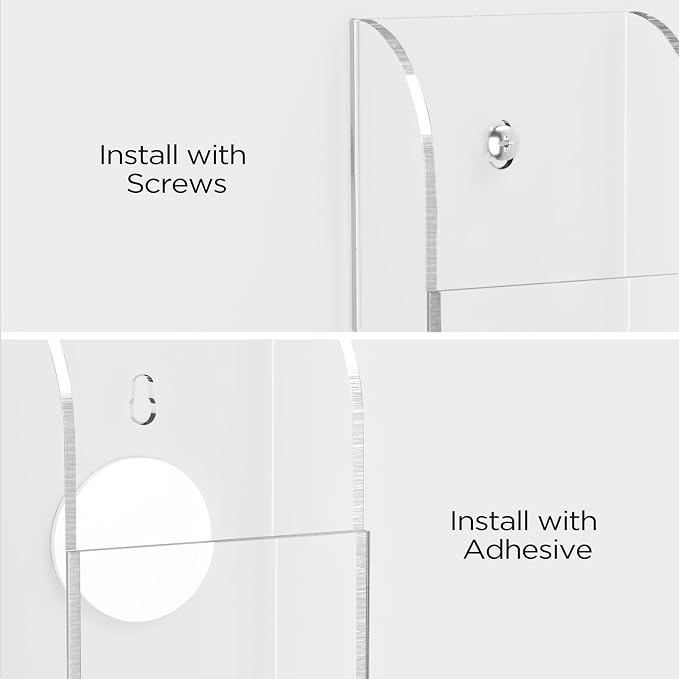 HBlife Acrylic Remote Holder Organizer, 4 Compartments - Image 3