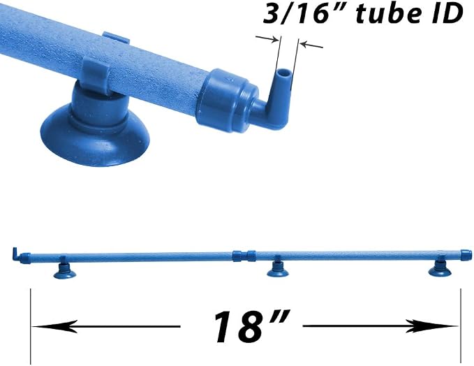 Quickun Aquarium Air Stone Bubble Wall Tube Oxygen Diffuser Bar Decor Accessory - Image 2