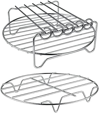 Air Fryer Rack XL Air Fryer Accessories Set of 2, Double Layer Rack by Unknown