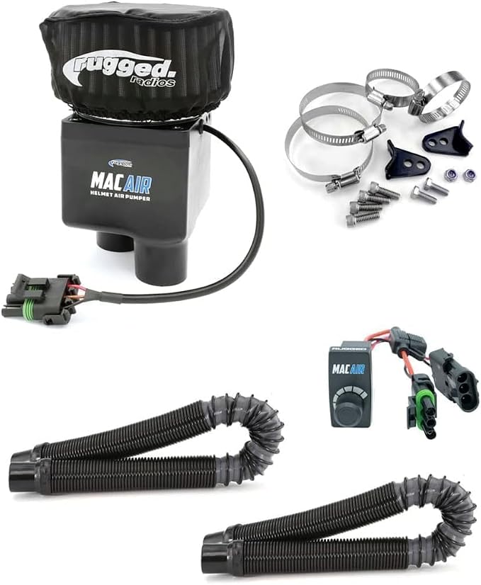 Rugged Radios MAC Air Helmet Clean Fresh Air Pumper System by RuggedRadios