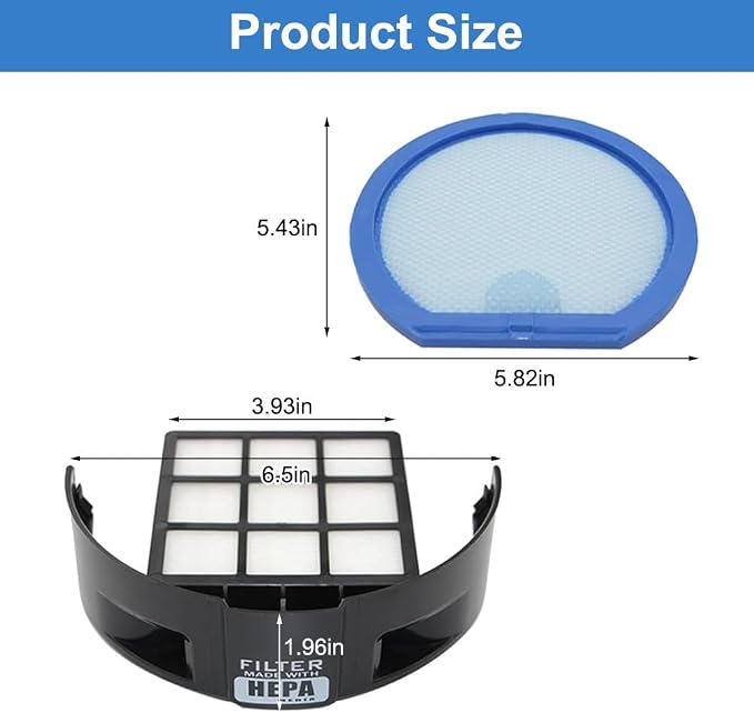 6 Pack Vacuum Filter Set Compatible - Image 3