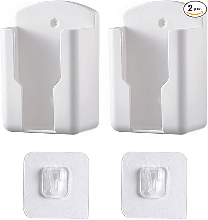 2pack Remote Control Holder, Self-Adhesive Wall Mount Phone Holder, Air by Teadokly