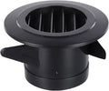 Black ABS Round Ventilation Grille Cover, Wall Ceiling Mount Diffuser by Unknown