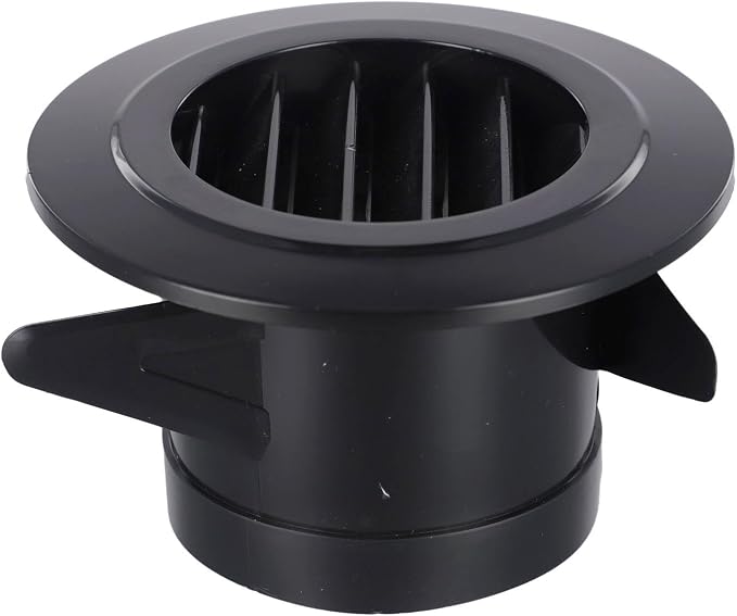 Black ABS Round Ventilation Grille Cover, Wall Ceiling Mount Diffuser by Unknown