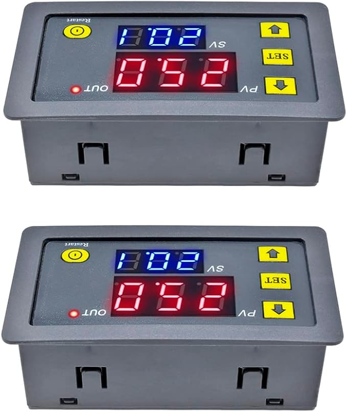 2Pcs Timer Delay Relay Programmable Cycle Timer Switch ON-Off Control LED by WelcometoSazkJere