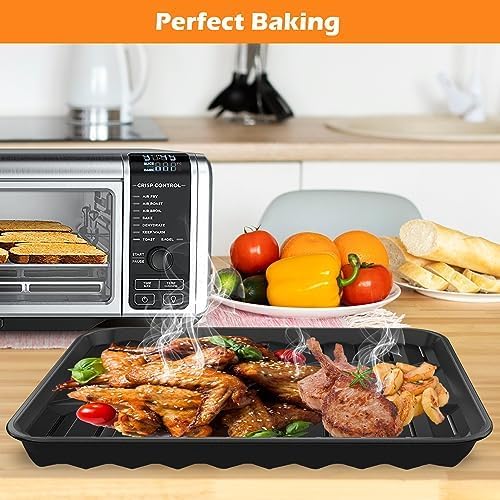 GWY 3PCS Air Fryer Grill Pan Basket Wire Rack Set - Image 2
