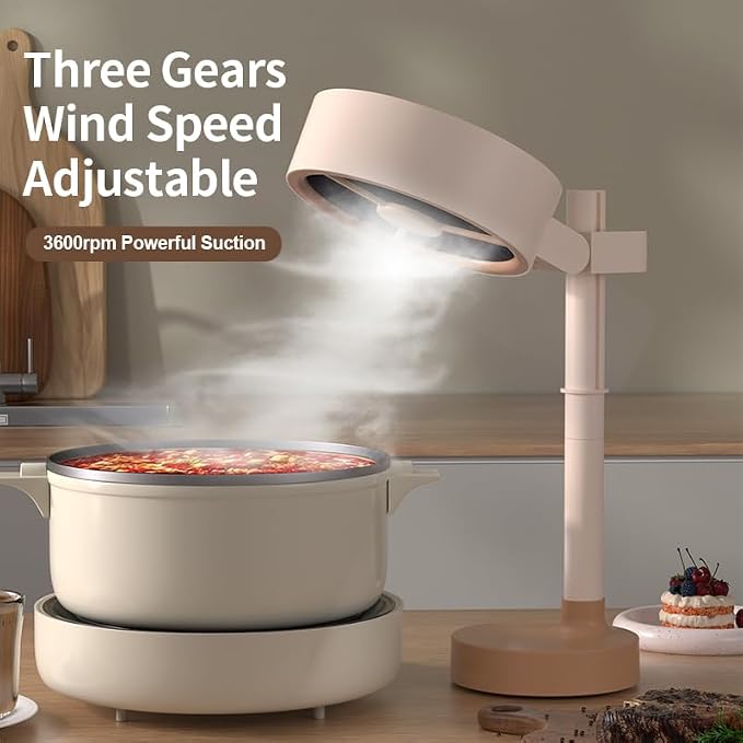 EVADA Mini Plug-In Desktop Air Purifier Cleaner Fan, Quiet Portable Range Hood - Image 5