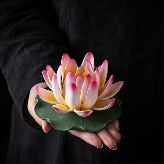 Ceramic Handicraft Stick Incense Burners Simulation Lotus Incense Holder - Image 4