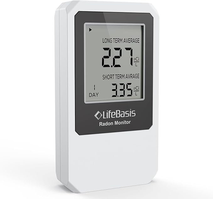 LifeBasis Radon Detector, Portable Radon Tester by LifeBasis