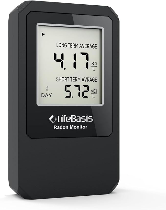 LifeBasis Radon Detector, Portable Radon Tester by LifeBasis
