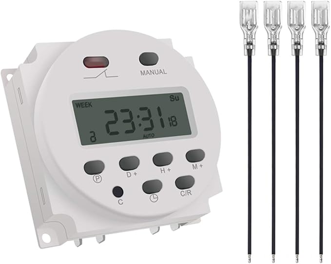 CN101A 12V Timer Switch 7 Days Weekly Programmable Digital Time Relay DC/AC by LJJDSLYU