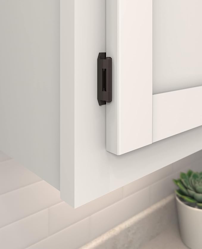 Amerock | Double Demountable Cabinet Hinge | 3/8 inch Inset Hinge | Satin - Image 2